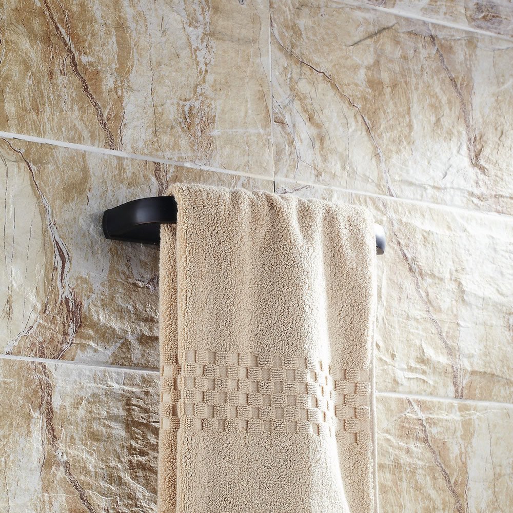 Beelee BA7411B Bath Towel Holder Hand Towel Ring Hanging Towel Hanger