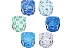 MOEMOE BABY Leakproof Training Underwear Absorbent Potty Training Pants for Boys and Girls Blue