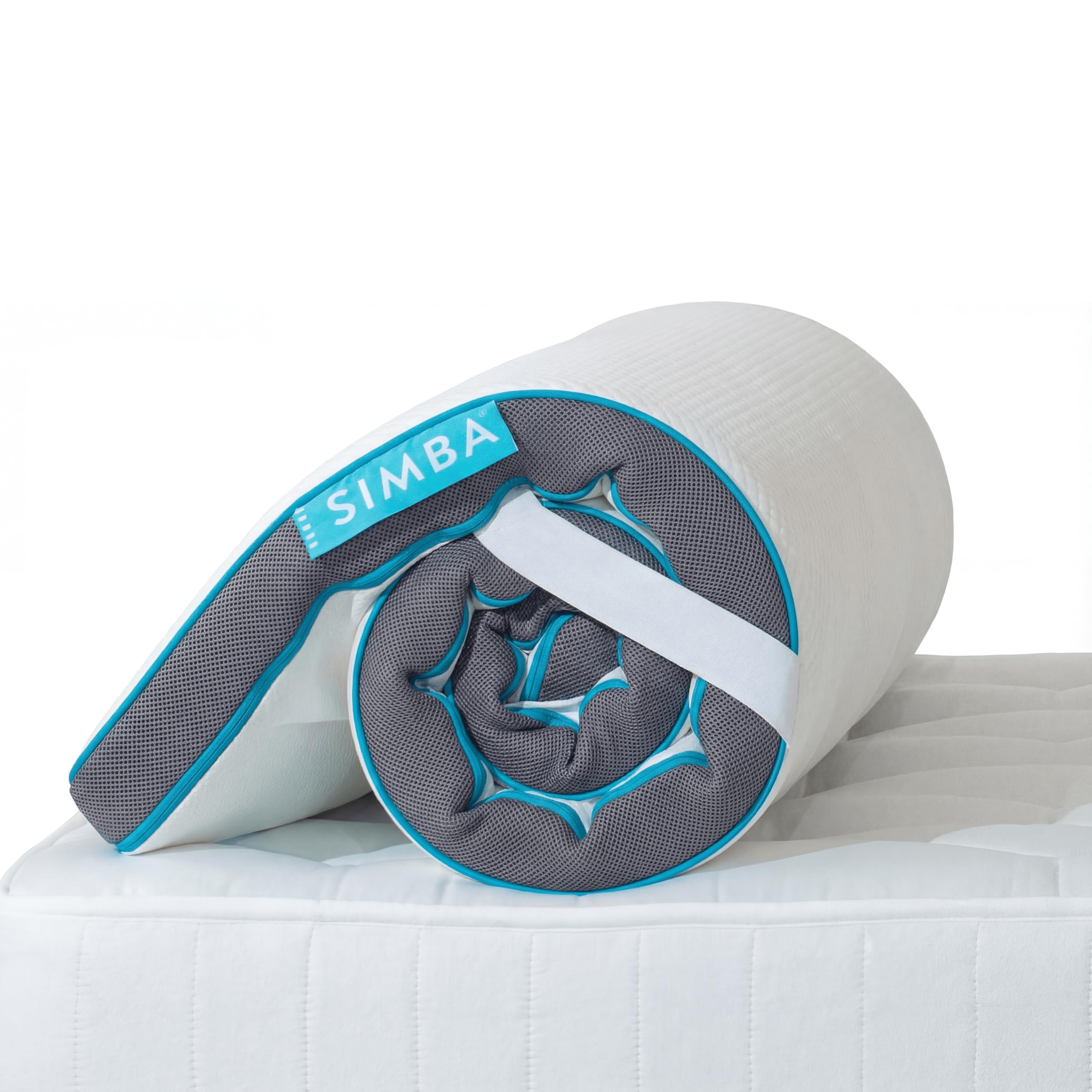 Simba Hybrid Mattress Topper | Super King 180 x 200cm | 4 layers | 1900 Aerocoil Springs & Simbatex Foam