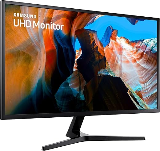 Samsung Monitor U32J590 Monitor UHD/4K 32'' per Console Gaming con Base a Doppio Snodo, 3840x2160, 60 hz, 4 ms, HDMI, 1.07 Milioni di Colori Supportati