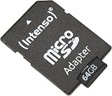 Intenso 3413490 64GB Micro SD Card Class 10 U1 Adapter - Full HD Video view 3