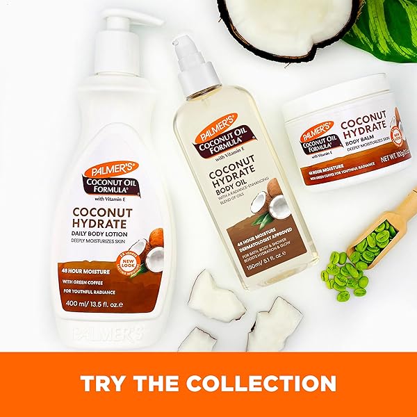 PALMER’S COCONUT OIL FORMULA BODY OIL, BODY MOISTURIZER WITH GREEN COFFEE EXTRACT, BATH OIL FOR DRY SKIN, 5.1 OUNCES (SPRAY CAP)