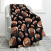 Jekeno American Football Blanket Gifts for Boys Son Men Dad Husband Birthday Christmas Party Decorations Sports Themed Print Present Decor Home Couch Sofa Bed Soft Cozy Plush Kids Adults Throw 50"x60"
