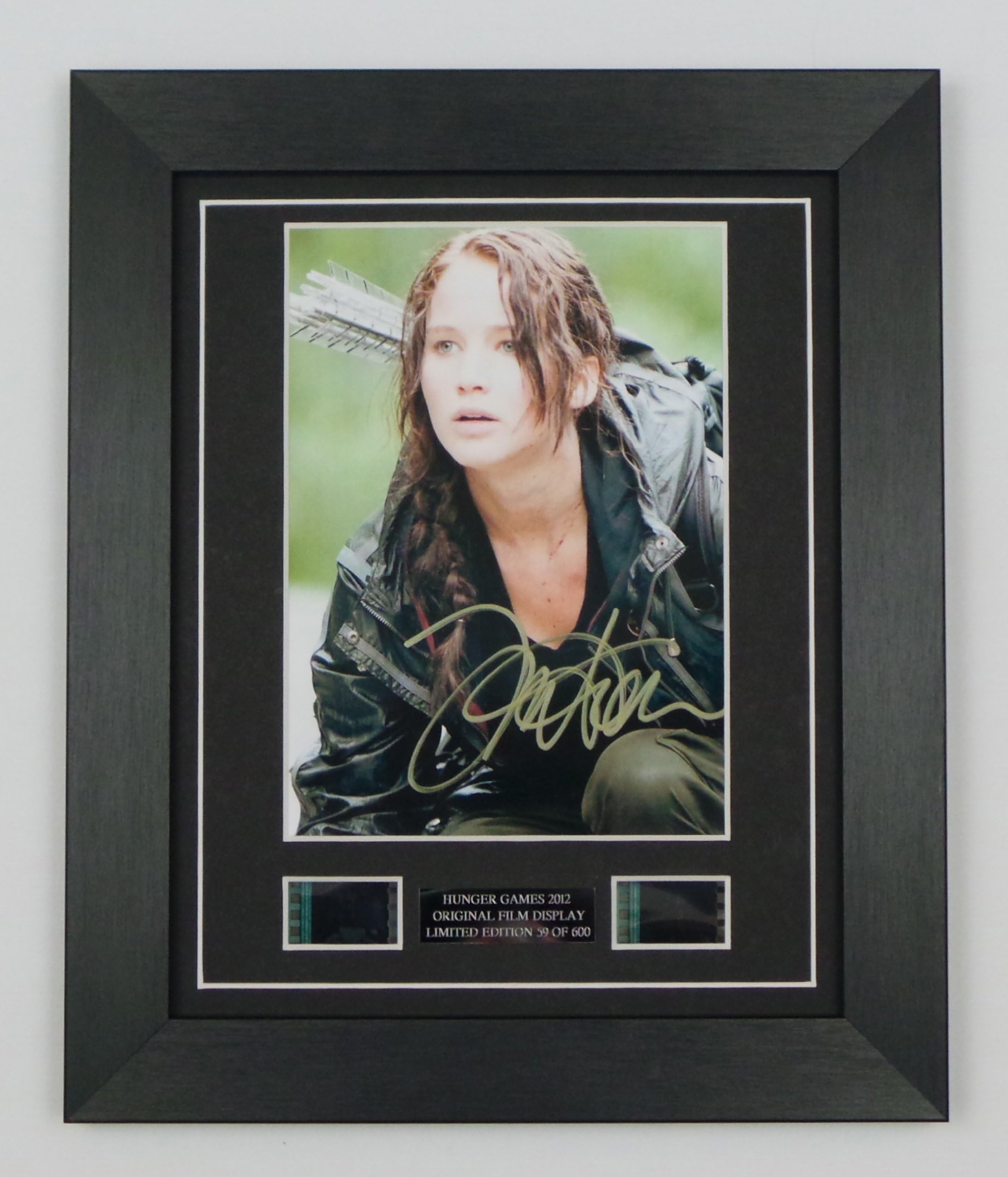 artcandi The Hunger Games Katniss Signed + The Hunger Games Film Cells Framed