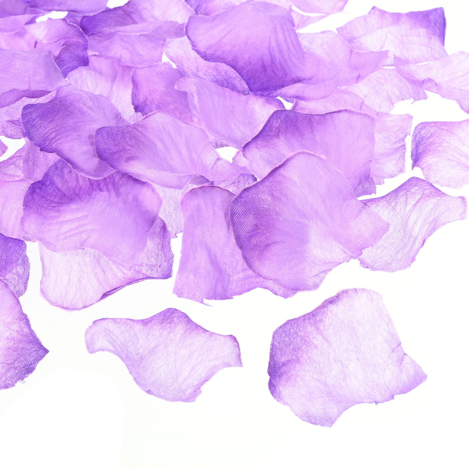 PATIKIL Artificial Rose Petals, 2000Pcs Fake Flowers Silk Petal Decoration Supplies for Romantic Night Wedding Party Event Decor, Gradient Purple