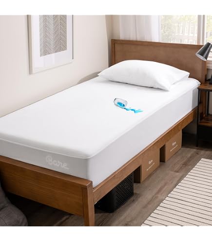 FoamRush 4 x 30 x 80 Bunk, Soft, Fitted, Zippered Mattress Cover Replacement, Premium Cotton, Waterproof, Non Skid Bottom, Pad Cover, Mattress Not Included FoamRush 4 x 30 x 80 Bunk, Soft, Fitted, Zippered Mattress Cover Replacement, Premium Cotton, Waterproof, Non Skid Bottom, Pad Cover, Mattress Not Included