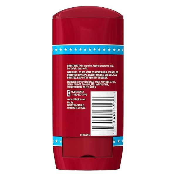 OLD SPICE ALUMINUM FREE DEODORANT FOR MEN, HIGH ENDURANCE, 24/7 SWEAT DEFENSE & ODOR PROTECTION, 24/7 FRESHNESS & LASTING SCENT, FRESH SCENT, 3.0 OZ (PACK OF 2)