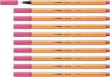 STABILO point 88 Fineliner Pack of 10 Heliotrope 0.4mm Metal Tip