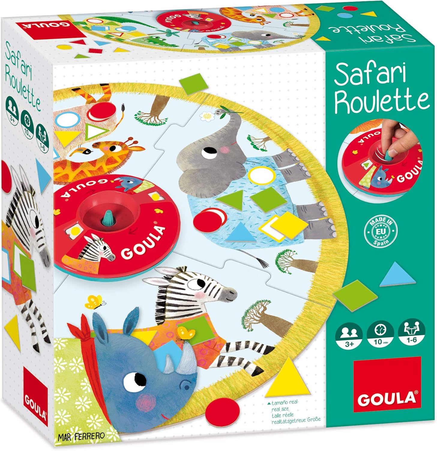 Goula- Safari roulette, Multicolor (53156) , color/modelo surtido