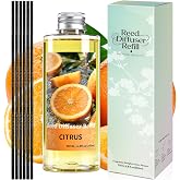 STRN Reed Diffuser Oil Refill, Citrus Scented Diffuser with Stick 6.8 Fl Oz | Long-Lasting Fragrance Diffuser Oil Refills for Living Room, Bathroom, Bedroom, Office, Home D&eacute;cor, Christmas Gift