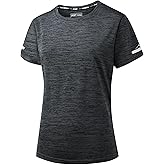 Peakwell Women's Workout T-Shirts Quick Dry Yoga Athletic Moisture Wicking Short Sleeve