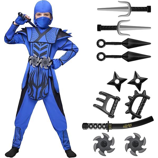 silver様　忍服 Amazon.com: Spooktacular Creations Kids Silver Ninja Costume
