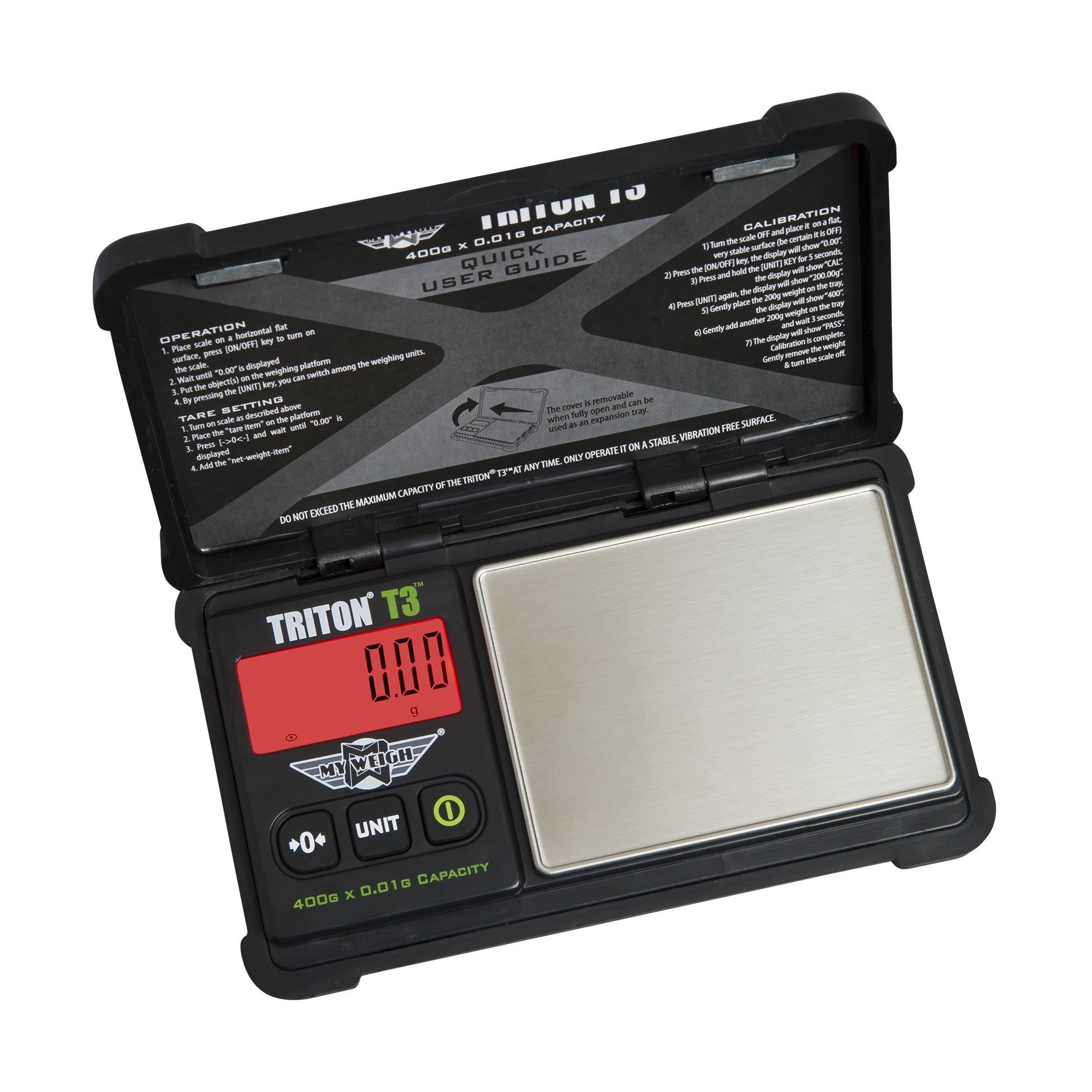My Weigh T3 400 Triton T3 400 Gram x 0.01 Digital Pocket Scale Black