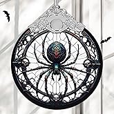 Christmas Ornament, Stained Glass Ornament, Christmas Decorations for Tree, Holiday Ornament, Unique Gift Idea - Dark Spider