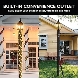 Design House Outdoor Lamp Post, Plastic Cross