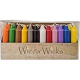 Wicca Wicks - Box of 48 Colored Candles | 4 inches Tall & 3/4 inch Diameter | Witchcraft Supplies for Your Personal Wiccan Al