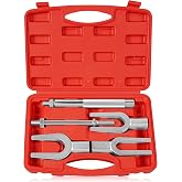 DAYUAN 5Pcs Pickle Fork Tool Set Ball Joint Separator Tie Rod Removal Kit | for Separating Ball Joints/Pitman Arms/Tie Rods, CR-V Steel, Air &amp; Hammer Compatible, for Car Van Light Truck