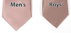 Spring Notion Boys' Satin Zipper Necktie Pink