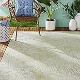 Tommy Bahama Malibu Pineapple Coastal Indoor/Outdoor Area Rug, Green/Ivory, 7'10"x10'2"