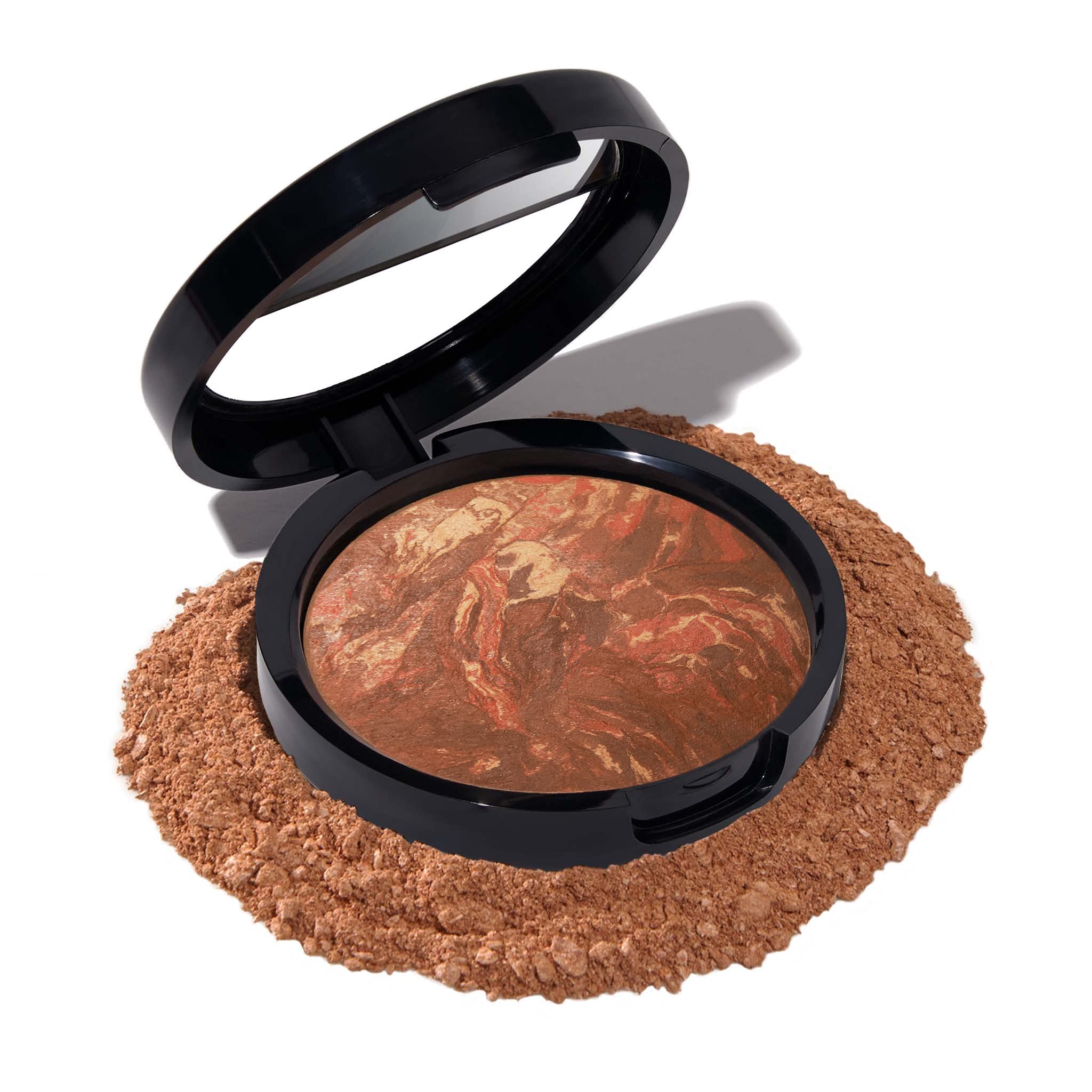 LAURA GELLER NEW YORK Award-Winning Baked Balance-n-Brighten Color Correcting Powder Foundation - Toffee - Buildable Light to Medium Coverage - Demi-Matte Natural Finish
