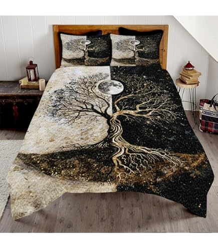 thumbnail image 2 of Jeminise Viking Quilt Bed Set – Celtic Tree Of Life Quilt Set Throw, Twin, Queen 2 of 11
