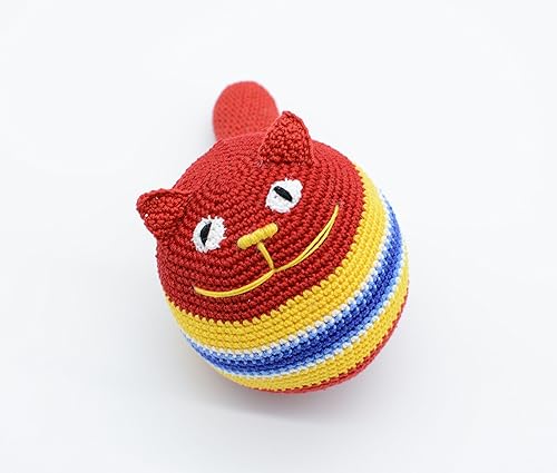 Chat D Anniversaire Jouets En Peluche Balle Anti Stress Au Crochet Cadeaux Uniques Amazon Fr Handmade