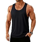 TACVASEN Men's Workout Tank Tops Y-Back Quick Dry Muscle Shirts Gym Athletic Fitness Tank Sleeveless Summer UPF 50+ T Shirt