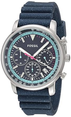 goodwin chronograph black silicone watch