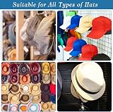 TOTSUN Adhesive Hat Hooks Wall Mounted Cap Rack Hanger Holder Baseball Cap view 6