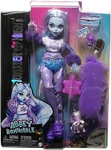 Monster High Abbey Bominable Yeti Fashion Doll with Pet Mammoth HNF64 view 6