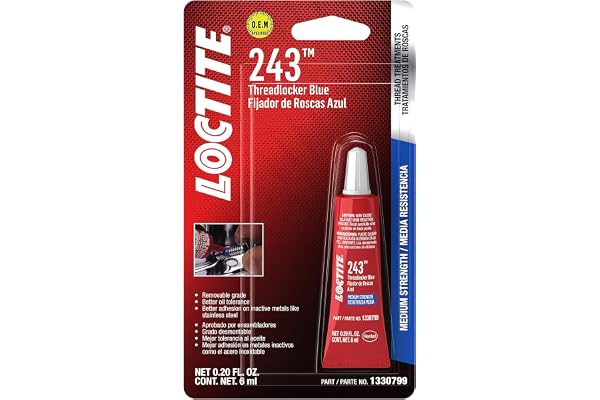 Loctite 1330799 243 Blue Oil Resistant Threadlocker Tube - 6 ml