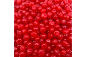 LAETAFOOD Cherry Sours | Chewy Red Candy | 1 Pound Bag | Sour Red Candy | Sour Cherry Balls | Cherry Sours Candy Balls | Aprox.150 pieces