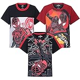 Marvel Spider-Man Boys 3 Pack Short Sleeve T-Shirt for Toddler and Big Kids