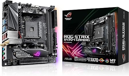 Amazon Com Asus Rog Strix X470 I Gaming Amd Ryzen 2 Am4 Ddr4 Hdmi M 2 Mini Itx Motherboard With 802 11ac Wi Fi Computers Accessories