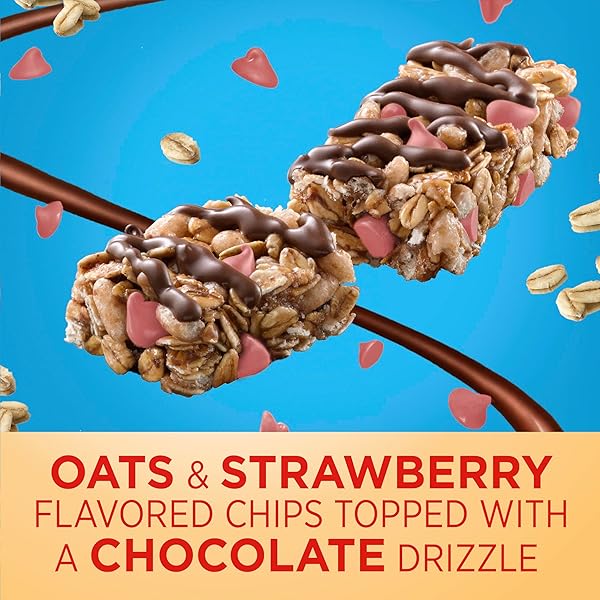 FIBER ONE CHEWY BARS, OATS AND CHOCOLATE STRAWBERRY, FIBER SNACKS, 5 CT, 7 OZ