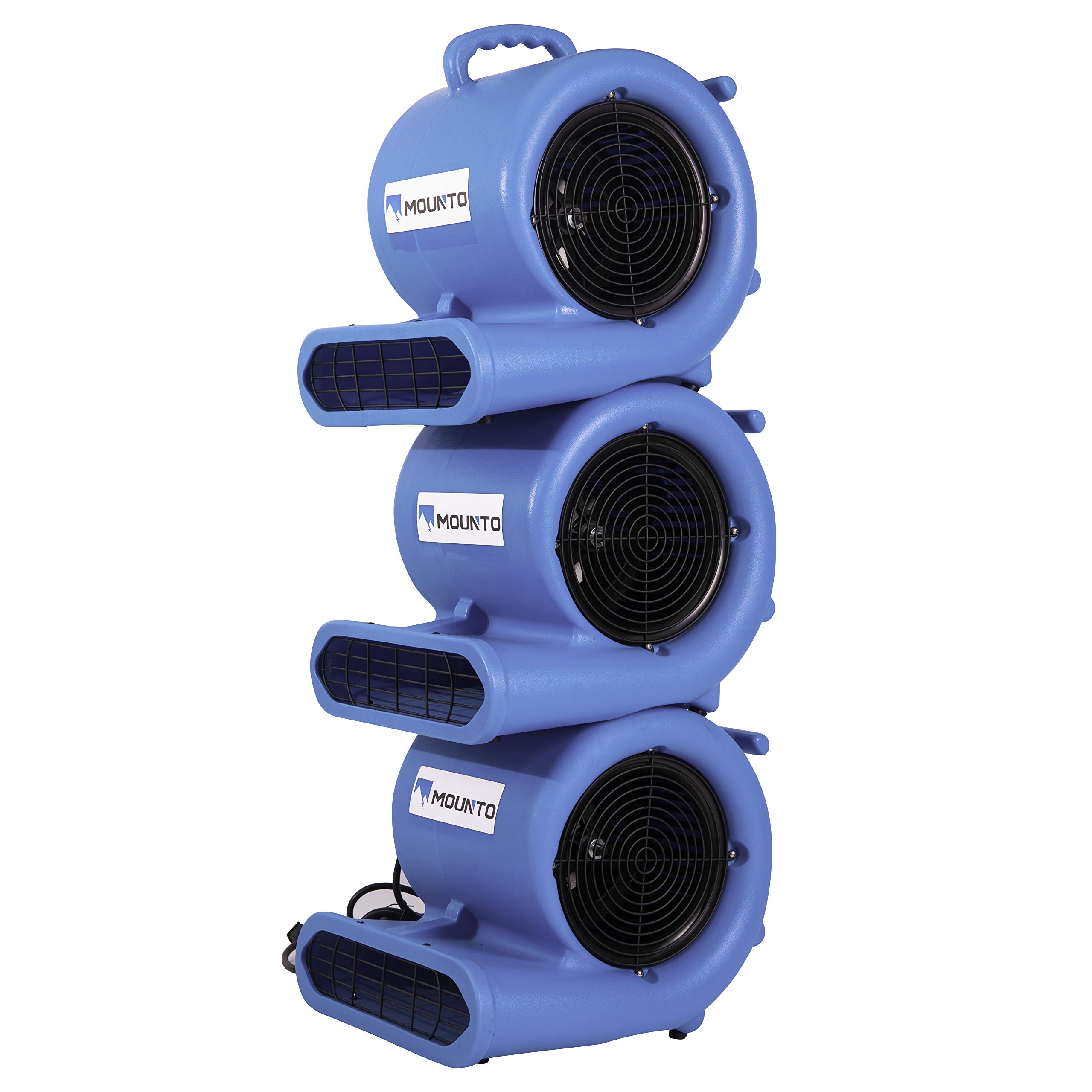 MOUNTO 2Speed Air Mover Blower 1/3HP 2000+ CFM Flood Dryers with GFCI