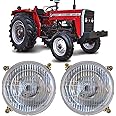 Bajato Tractor Headlight Assembly Fit for Massey Ferguson Tractor Lights, 100 200 500 600 Series Tractor Headlights 1860178M1 1672767M91 massey ferguson 135 Headlights (LH+RH)