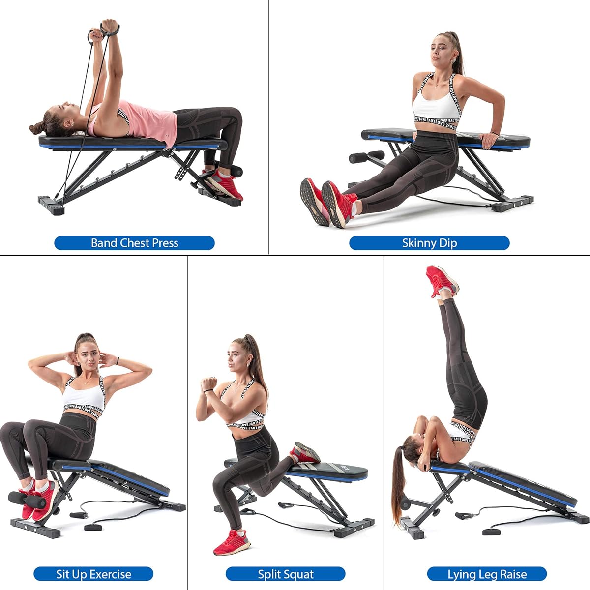 Gym Equipment Merax Utility Weight Bench With Leg Extension $12/mo