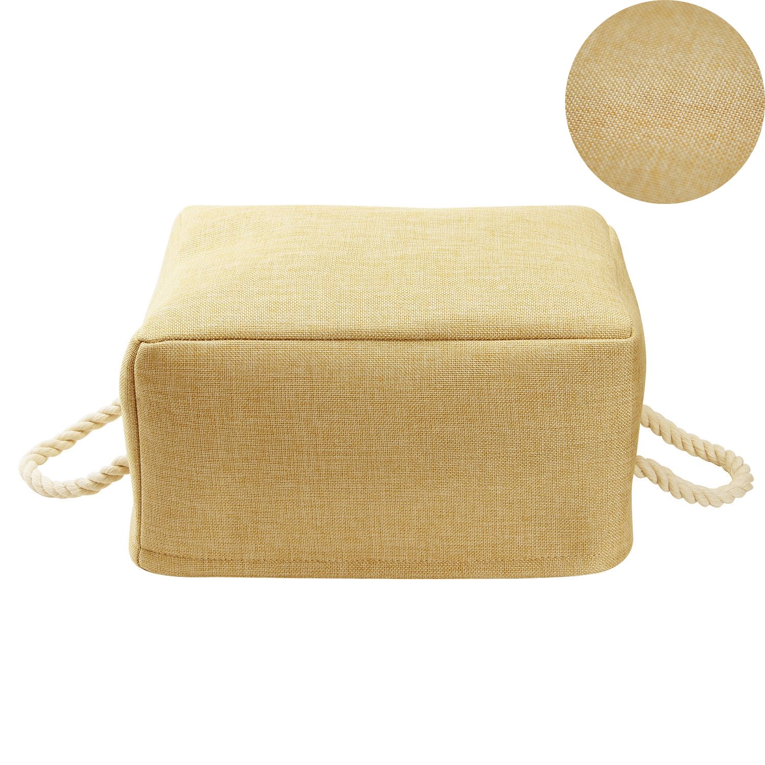 Storage Basket Baby Laundry Basket Toys Box Closet Organizer with Handles,16.1 X 12.2 X 7.9 inch