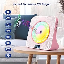Desktop CD Player with Speakers, ROADOM Bluetooth