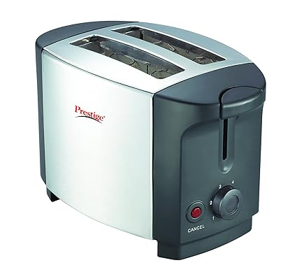 Prestige PPTSKS 750-Watt Pop-up Toaster (Silver/Black)