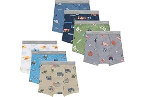 Hanes boys Potty Training Underwear, Light Leaks Toddler Cotton Briefs and Boxer Briefs, Multi-pack
