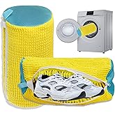 Shoe Washing Machine Bag Laundry Shoe Bag for Washer and Dryer Reusable 2pc Shoe Cleaning Bags for Sneakers 360° Deep Cleaning Machine for All Shoes Types With Self-locking Zipper