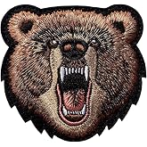 EHOPE Bear Patch Embroidered Armbands Badges Patch Hook &amp; Loop Patches 3" x 3.15" Sized