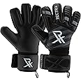 Rectrix 1.0 Goalkeeper Gloves (with Free Zip Case) - Negative Cut - Youth & Adult Sizes - Pro-Level Grip for Football Soccer Goalkeeping