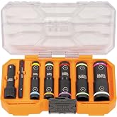 Klein Tools 65619 KNECT Flip-10 Metric Impact Socket Set, Deep Depth, 5 Color-Coded Flip Sockets, 10 Metric Sizes, 1/4 and 3/8-Inch Adapters, MODbox Case