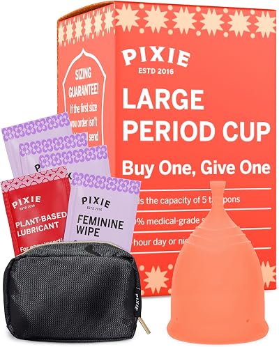 Pixie Menstrual Cup - 100% Medical-Grade Silicone - Reusable & Soft