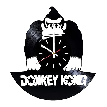 Amazon Com Donkey Kong Vinyl Record Wall Clock Gift Unique Idea