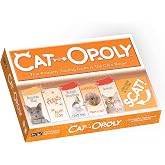 Late for the Sky Cat-Opoly Board Game, Family Property Trading | Educational breed facts and themed tokens for kids and cat lovers Strategic property game with dice and trading cards