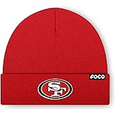 FOCO NFL Mens NFL Team Logo Basic Beanie Hat